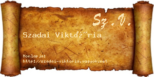 Szadai Viktória névjegykártya