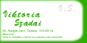 viktoria szadai business card